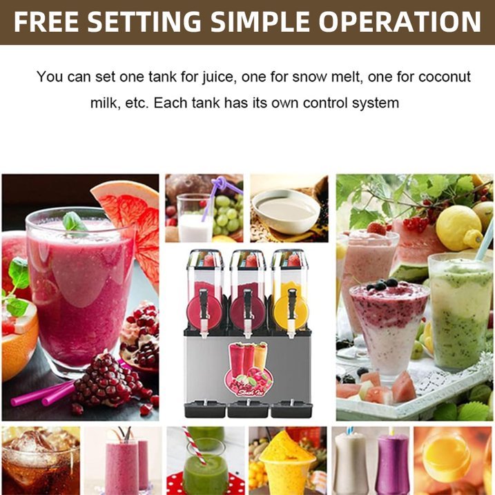 MIDODO Commercial Slushy Frozen Drink Maker